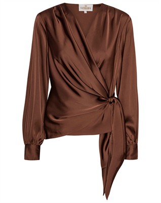 Ines Bluse - Semi Rich Brown